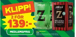 Stora Coop Zoégas kaffe erbjuda