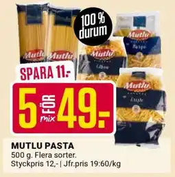 ÖoB Mutlu Pasta erbjuda