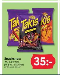 DollarStore Snacks Takis erbjuda