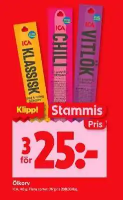 ICA Supermarket ÖLKORV erbjuda