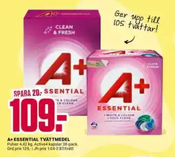 ÖoB A+ ESSENTIAL TVÄTTMEDEL erbjuda