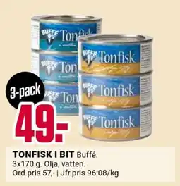 ÖoB TONFISK I BIT Buffé erbjuda