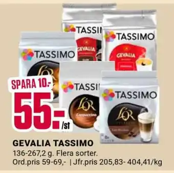 ÖoB GEVALIA TASSIMO erbjuda