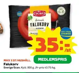 Stora Coop Falukorv erbjuda