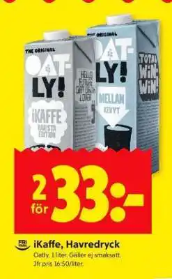 ICA Supermarket IKaffe Havredryck erbjuda