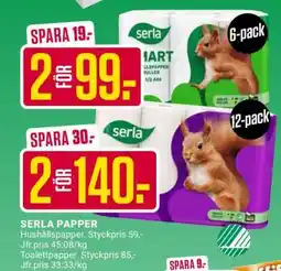 ÖoB SERLA PAPPPER erbjuda