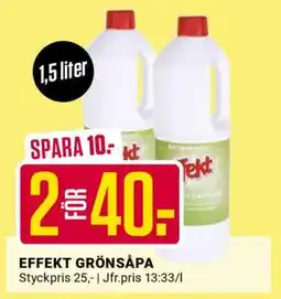 ÖoB EFFEKT GRÖNSÅPA erbjuda