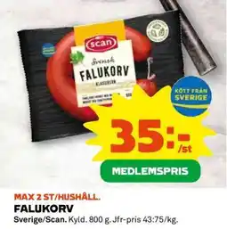 Coop Falukorv erbjuda