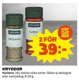 Coop KRYDDOR erbjuda