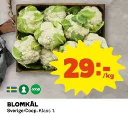Coop Blomkål erbjuda