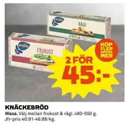 Coop KNÄCKEBRÖD erbjuda