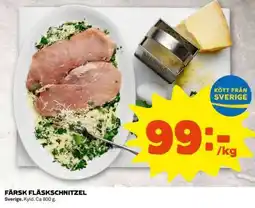 Coop FÄRSK FLÄSKSCHNITZEL erbjuda