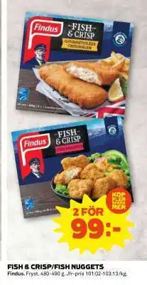 Coop FISH & CRISP/FISH NUGGETS erbjuda