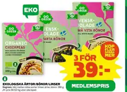 Coop Ekologiska ärtor/bönor/linser erbjuda