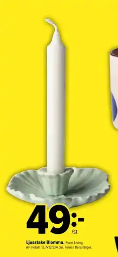 Coop Extra Ljusstake Blomma., SEK 49 erbjuda