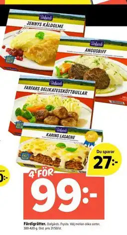 Coop Extra Färdigrätter., SEK 99 erbjuda