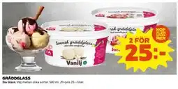 Coop Daglivs GRÄDDGLASS, SEK 25 erbjuda