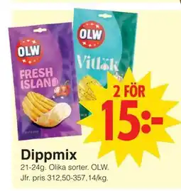 Matöppet Dippmix, SEK 15 erbjuda