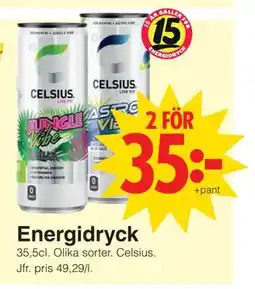 Matöppet Energidryck, SEK 35 erbjuda