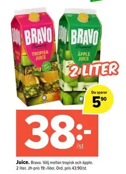 Coop Extra Juice, SEK 38 erbjuda