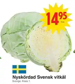 Matöppet Nyskördad Svensk vitkål, SEK 14.95 erbjuda