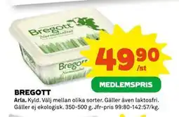 Coop Daglivs BREGOTT, Medlemspris erbjuda