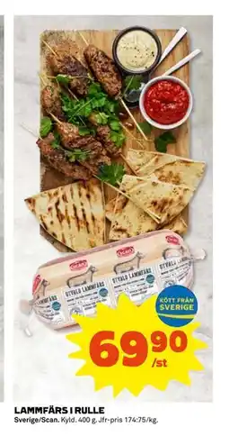 Coop Daglivs LAMMFÄRS I RULLE, SEK 69.9 erbjuda