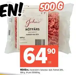 Coop Extra Nötfärs, SEK 64.9 erbjuda