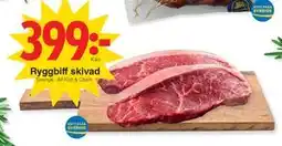 Matöppet Ryggbiff skivad, SEK 399 erbjuda