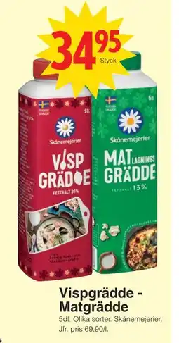 Matöppet Vispgrädde Matgrädde, SEK 34.95 erbjuda