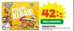 Coop Daglivs KEBAB/FALAFEL, Medlemspris erbjuda