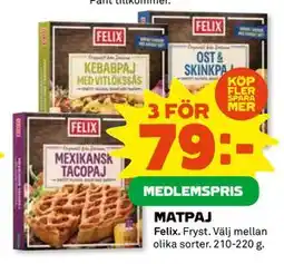 Coop Daglivs MATPAJ, Medlemspris erbjuda