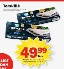 Pekås Torskfilé, Medlemspris erbjuda