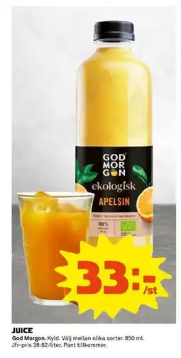 Coop Daglivs JUICE, SEK 33 erbjuda