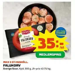 Coop Daglivs FALUKORV, Medlemspris erbjuda
