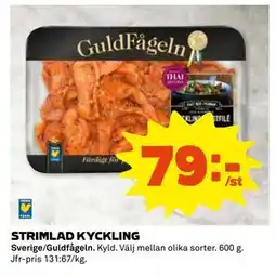 Coop Daglivs STRIMLAD KYCKLING, SEK 79 erbjuda