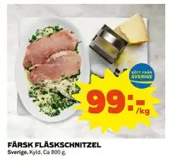 Coop Daglivs FÄRSK FLÄSKSCHNITZEL, SEK 99 erbjuda
