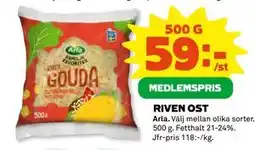 Coop Daglivs RIVEN OST, Medlemspris erbjuda