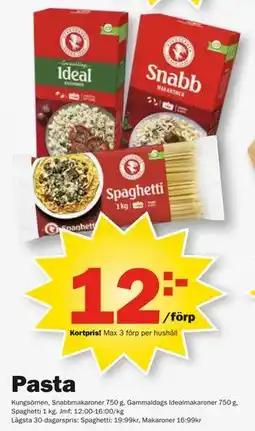 Pekås Pasta, Medlemspris erbjuda