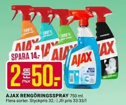 ÖoB AJAX RENGÖRINGSSPRAY, SEK 50 erbjuda