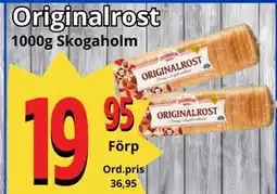 Supergrossen Originalrost, SEK 19.95 erbjuda