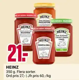 ÖoB HEINZ, SEK 21 erbjuda