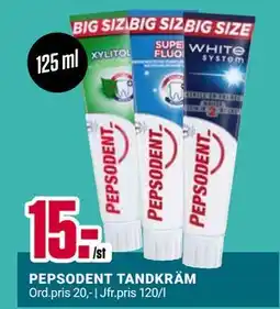 ÖoB PEPSODENT TANDKRÄM, SEK 15 erbjuda