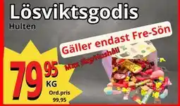 Supergrossen Lösviktsgodis Hulten, SEK 79.95 erbjuda
