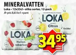 Matvärlden Tensta MINERALVATTEN, SEK 34.95 erbjuda