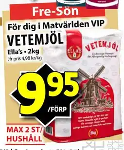 Matvärlden Tensta VETEMJÖL, Medlemspris erbjuda