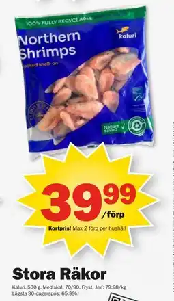 Pekås Stora Räkor, Medlemspris erbjuda