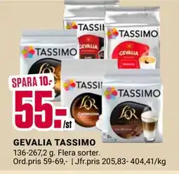ÖoB GEVALIA TASSIMO, SEK 55 erbjuda