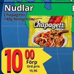 Supergrossen Nudlar, SEK 10 erbjuda