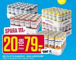 ÖoB HEL PLATTA RAMLÖSA – MAX 4 KÖP/KUND, SEK 79 erbjuda